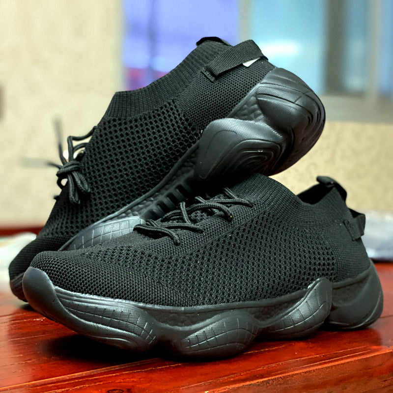 Women’s Platform Mesh Sneakers – Low Top Casual Shoes.