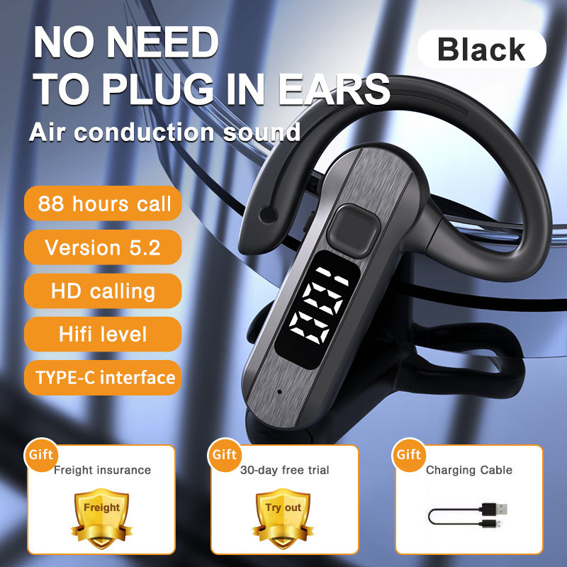 Wireless Bone Conduction Sport Earphones – Open-Ear Running Headset.