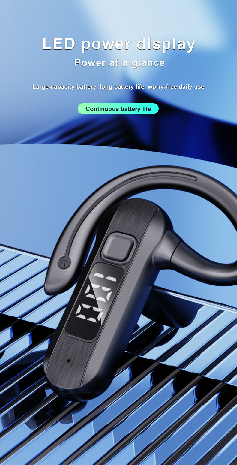 Wireless Bone Conduction Sport Earphones – Open-Ear Running Headset.