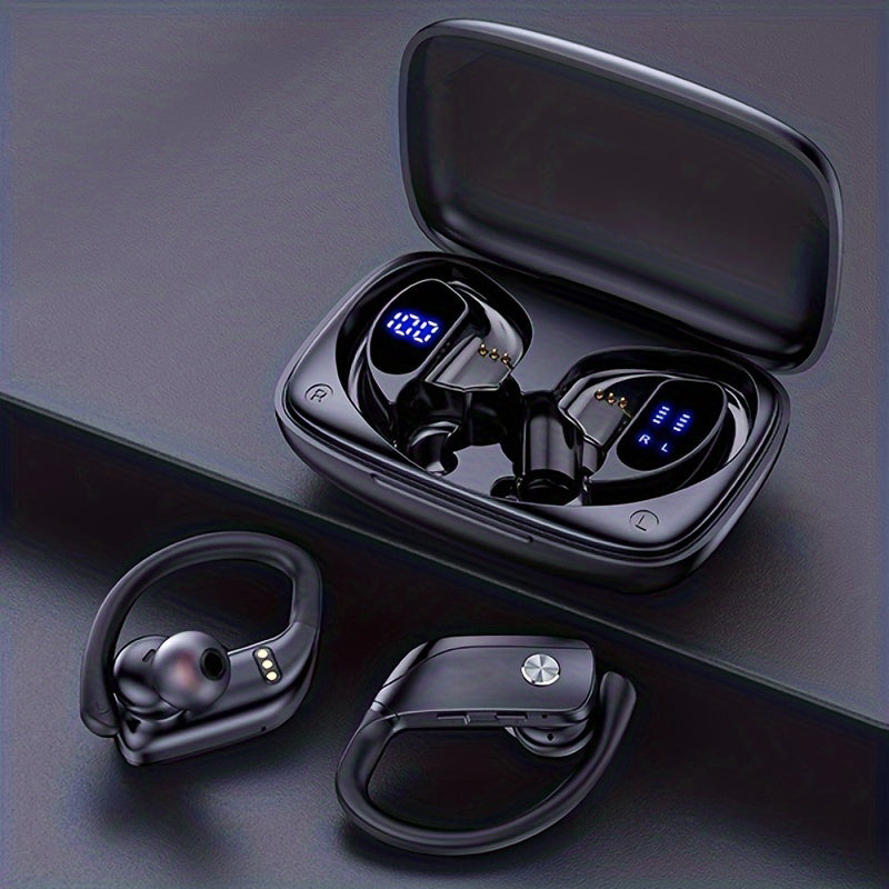 Wireless Sport Earbuds – Sweat-Resistant with LED Display.