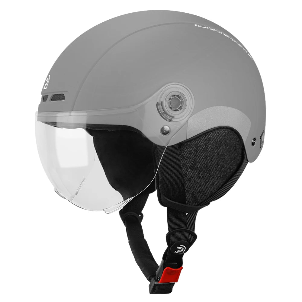 PEMILA Adult Cycling Helmet – With Goggles & Ear Protection.