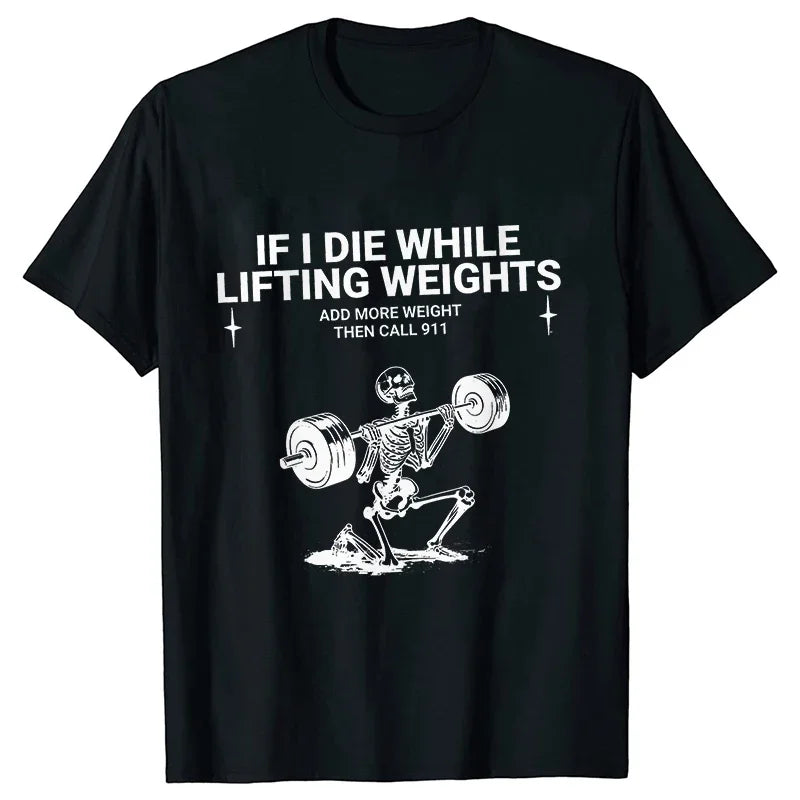 Men’s Funny Gym T-Shirt – Weightlifting Tee.
