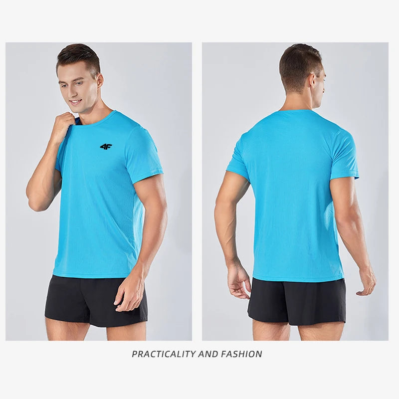 Men’s Summer Exercise T-Shirt – Breathable & Quick-Dry.