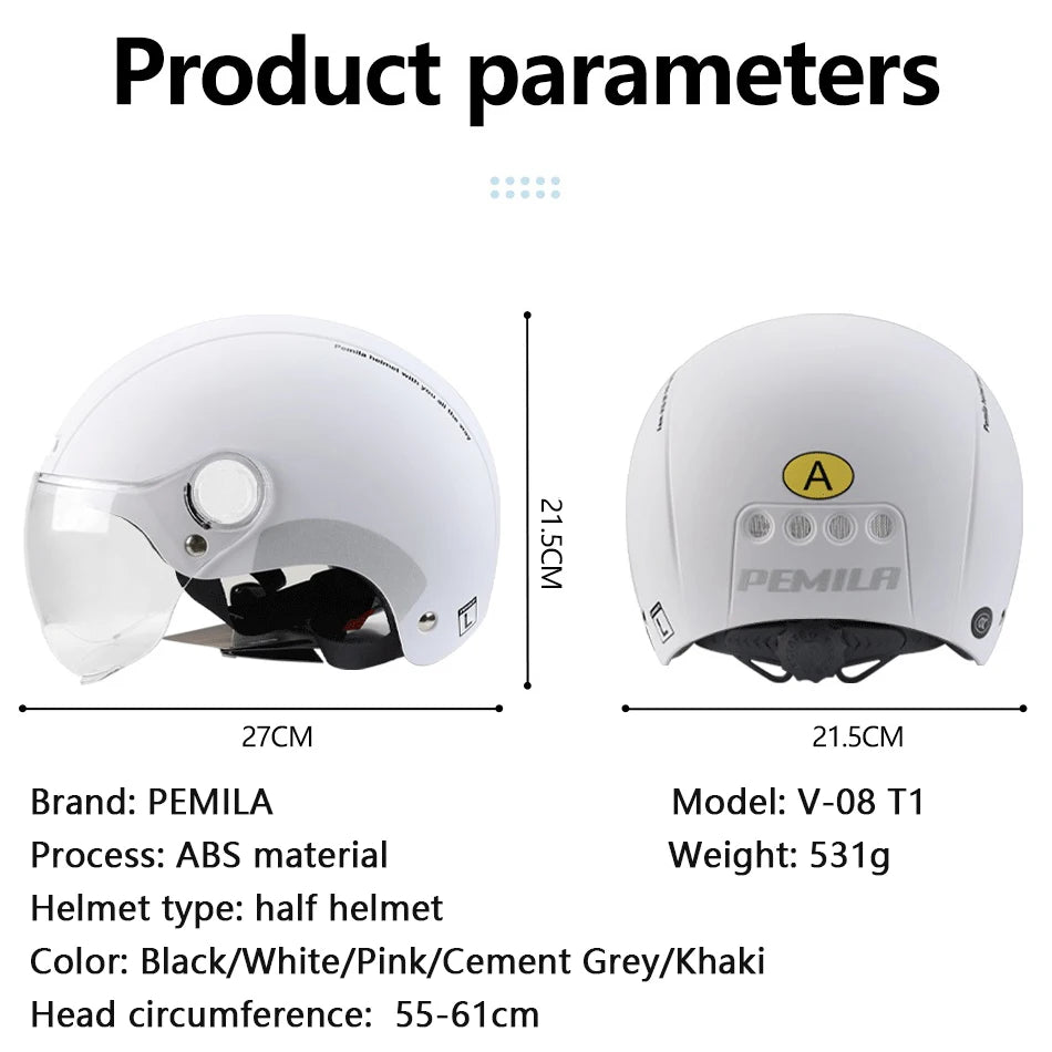 PEMILA Adult Cycling Helmet – With Goggles & Ear Protection.