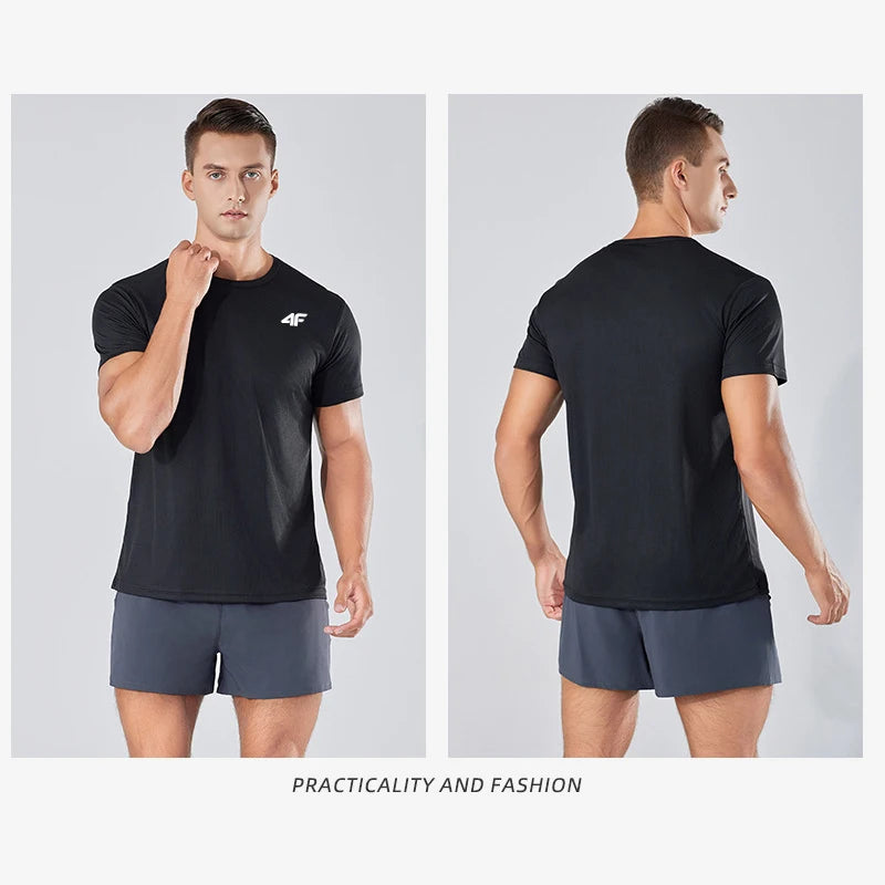 Men’s Summer Exercise T-Shirt – Breathable & Quick-Dry.