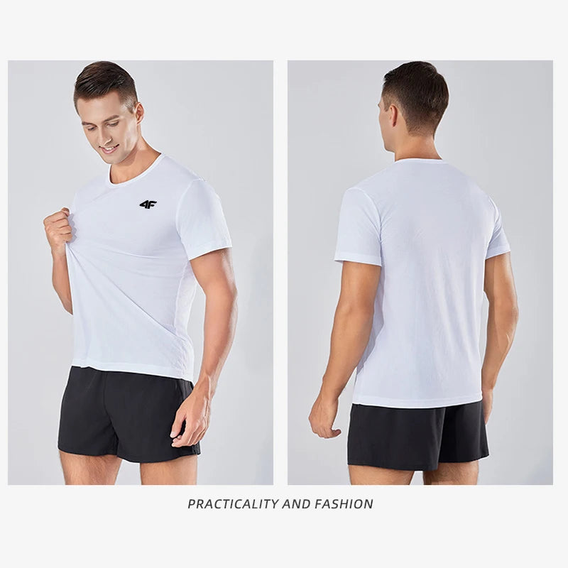Men’s Summer Exercise T-Shirt – Breathable & Quick-Dry.