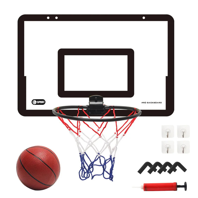 Children’s Foldable Wall-Mounted Basketball Stand – Indoor & Outdoor.
