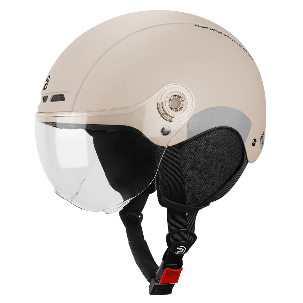 PEMILA Adult Cycling Helmet – With Goggles & Ear Protection.
