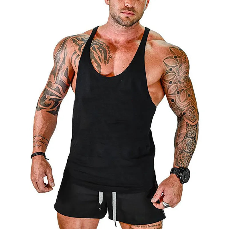 Men’s Quick-Dry Gym Tank Top – Sleeveless Sports Vest.