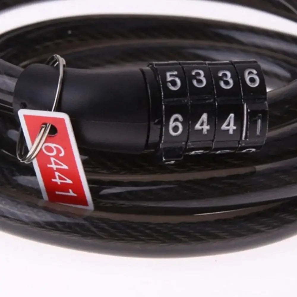 4-Digit Bicycle Security Lock – Anti-Theft Chain Padlock.