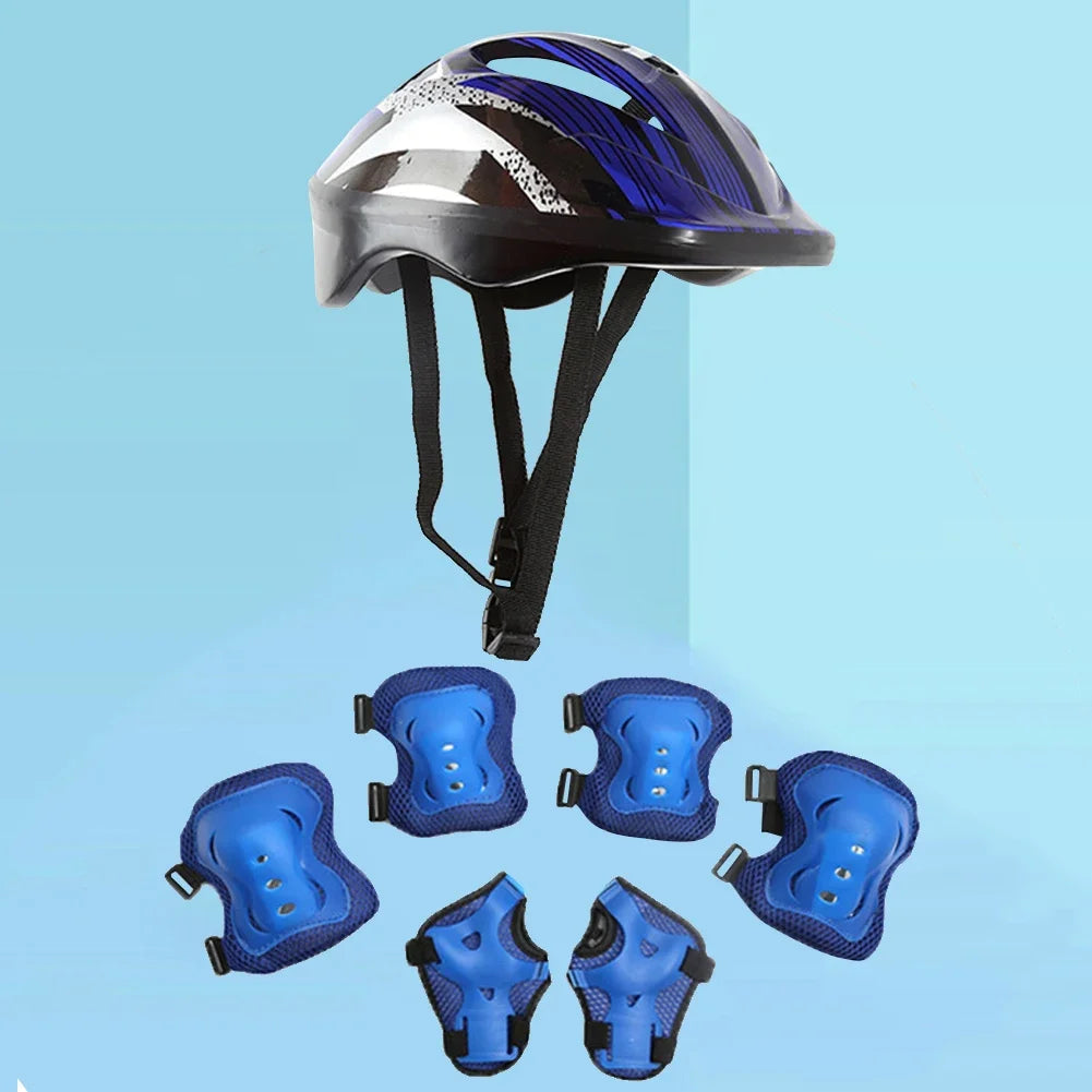 7-Piece Kids’ Protective Gear Set – Helmet, Knee & Elbow Pads.