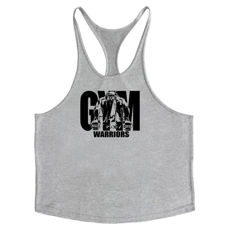 Men’s Y-Back Gym Tank Top – Cotton Sleeveless Vest.