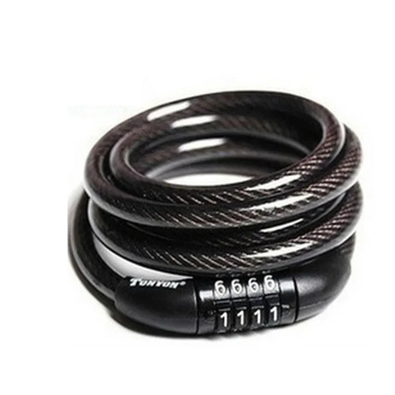 4-Digit Bicycle Security Lock – Anti-Theft Chain Padlock.