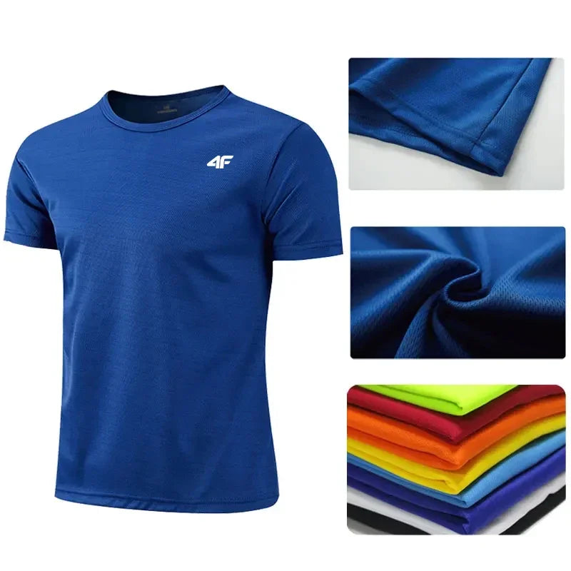 Men’s Summer Exercise T-Shirt – Breathable & Quick-Dry.