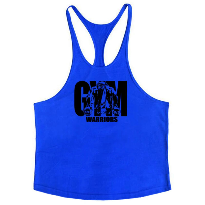 Men’s Y-Back Gym Tank Top – Cotton Sleeveless Vest.