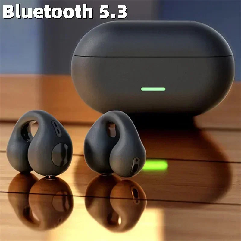 T75 Bone Conduction Bluetooth 5.3 Headphones – Sports TWS Earphones.