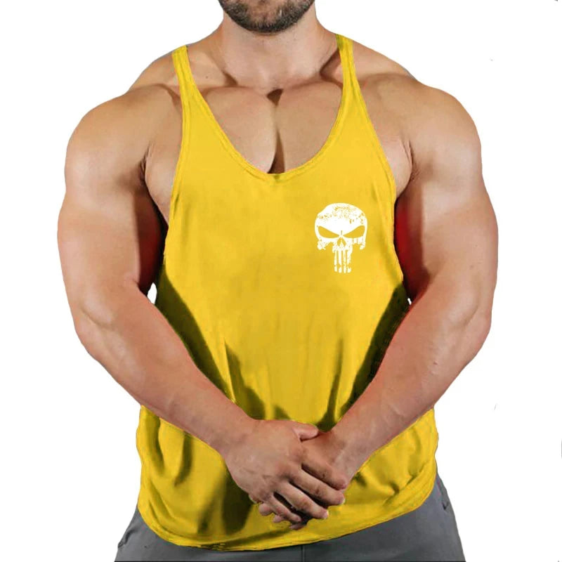 Men’s Gym Tank Vest – Bodybuilding Workout Shirt.