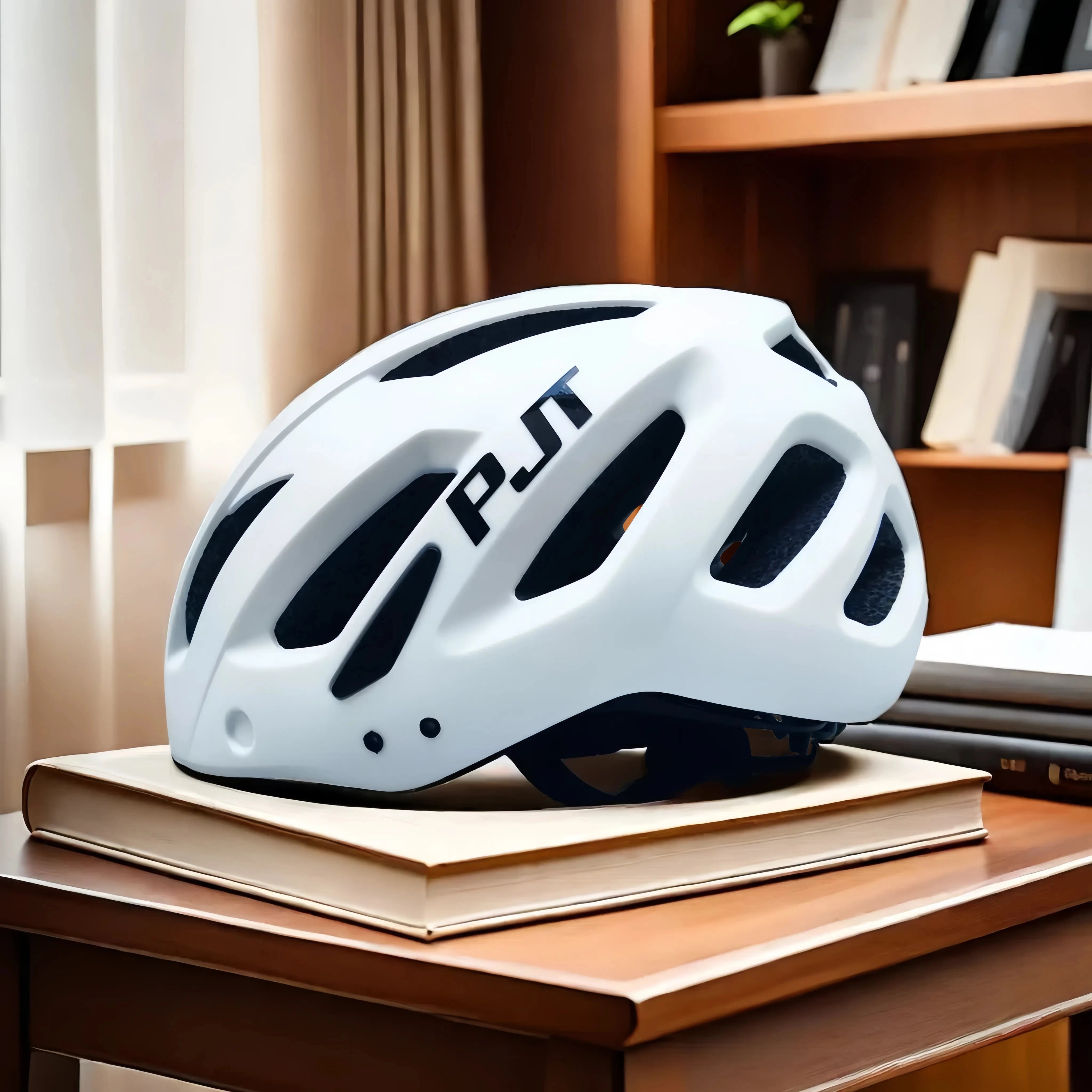 PJT LED Bike Helmet with Sun Goggle Visor – Men’s Road & MTB Helmet.