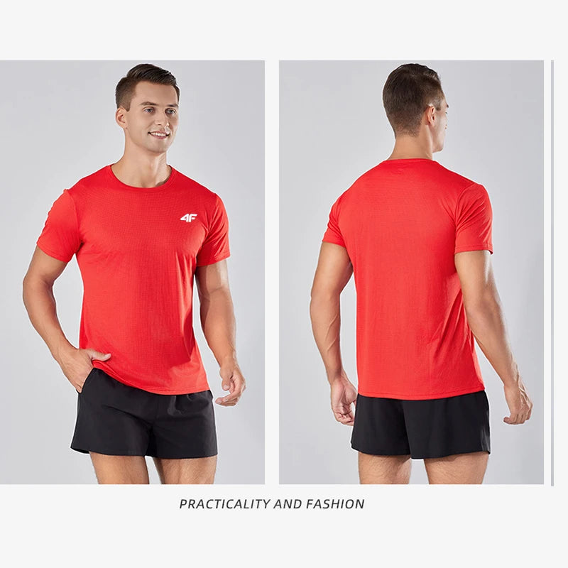 Men’s Summer Exercise T-Shirt – Breathable & Quick-Dry.