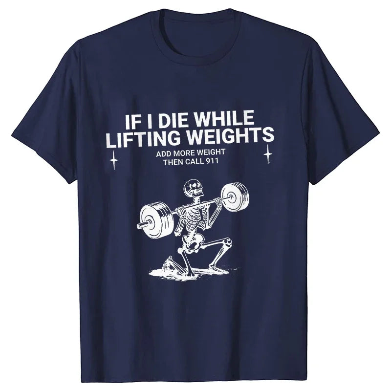 Men’s Funny Gym T-Shirt – Weightlifting Tee.