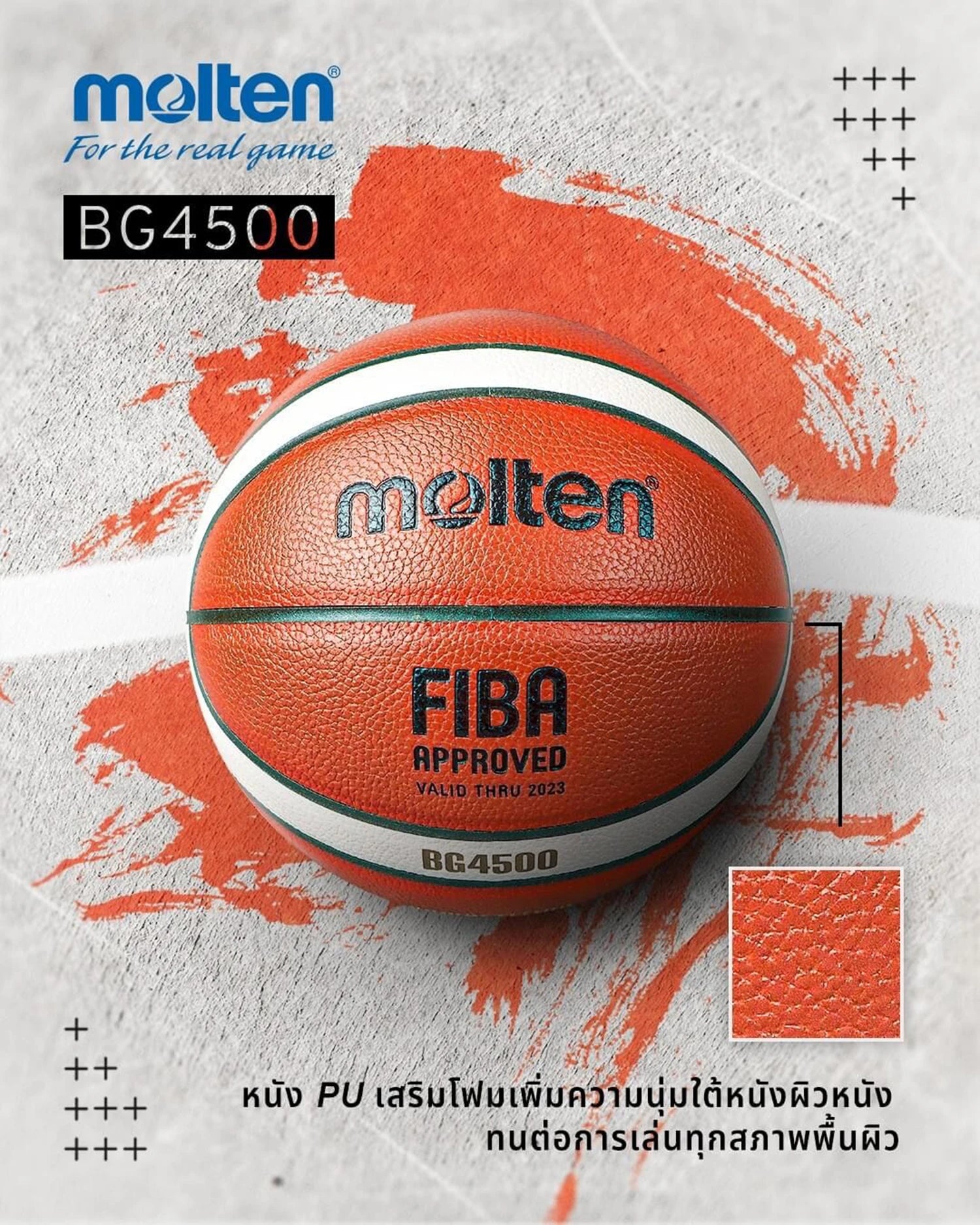 Molten BG4500/BG5000 PU Composite Basketball – 2-Tone.