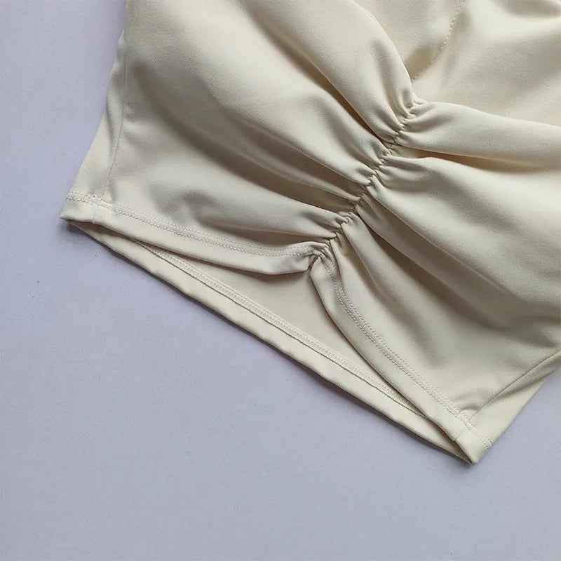 Women’s Backless Fitness Sports Bra – Athletic Crop Top.