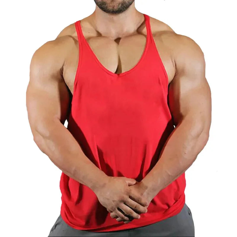 Men’s Gym Tank Vest – Bodybuilding Workout Shirt.