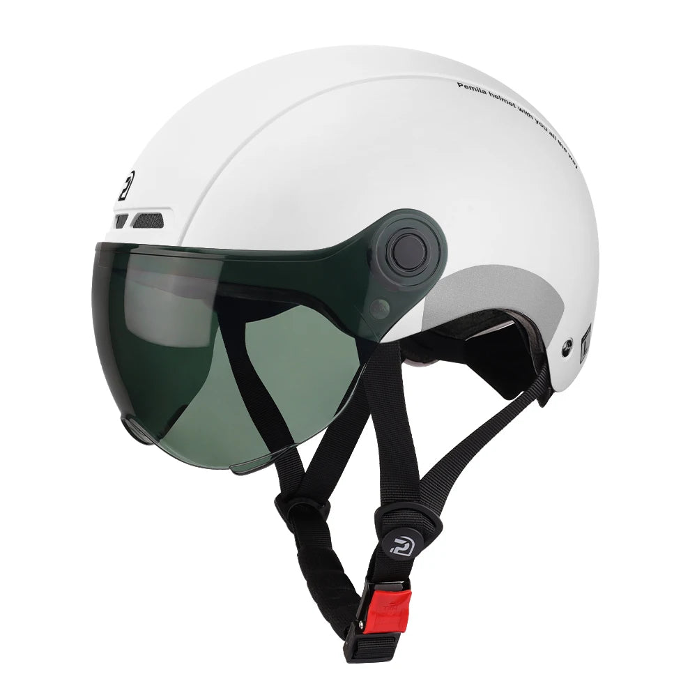 PEMILA Adult Cycling Helmet – With Goggles & Ear Protection.