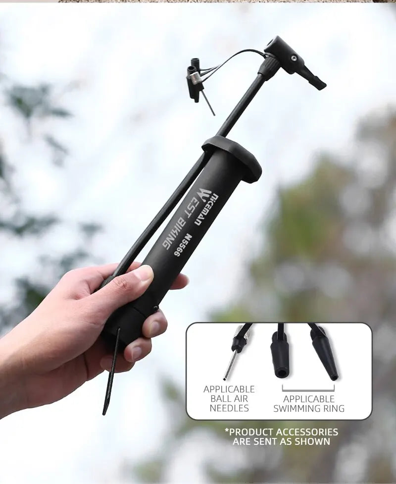 WEST BIKING MTB Bicycle Pump – 80 PSI Manual Floor Pump.