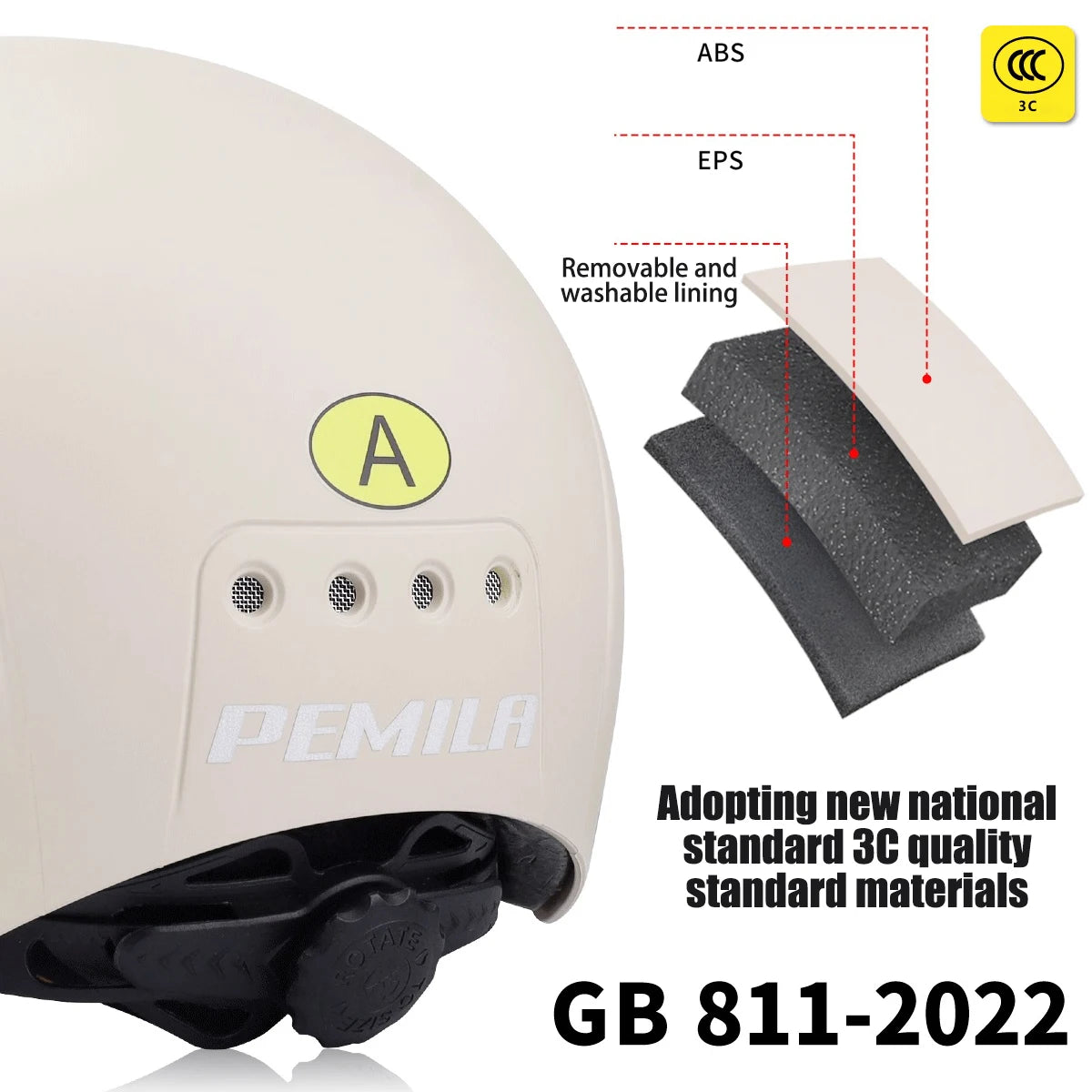 PEMILA Adult Cycling Helmet – With Goggles & Ear Protection.