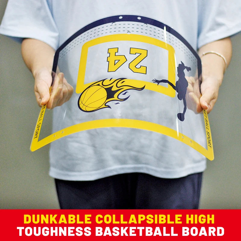 Children’s Foldable Wall-Mounted Basketball Stand – Indoor & Outdoor.