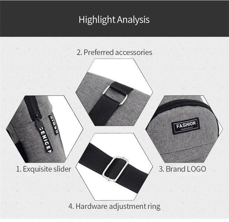 Men’s Waterproof Fanny Pack – Large Capacity.