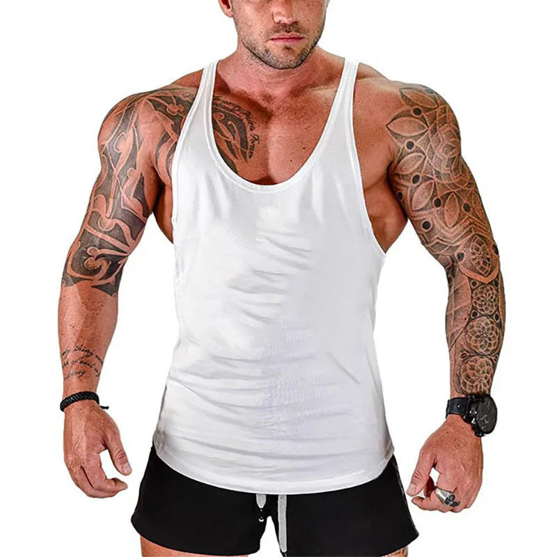 Men’s Quick-Dry Gym Tank Top – Sleeveless Sports Vest.