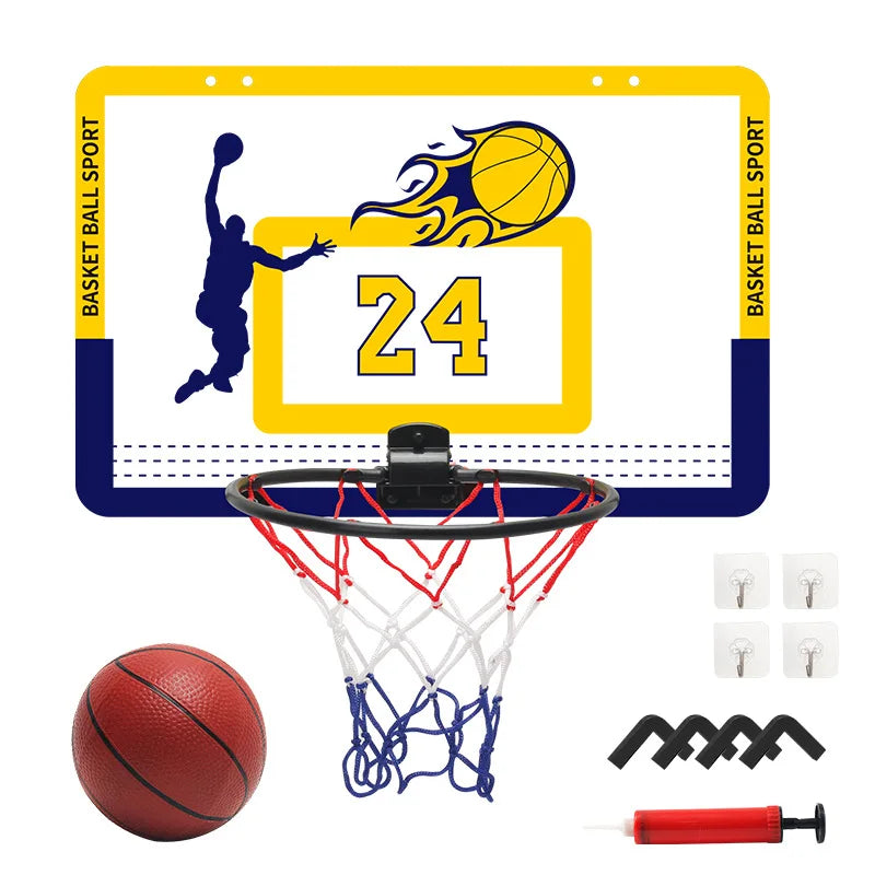 Children’s Foldable Wall-Mounted Basketball Stand – Indoor & Outdoor.