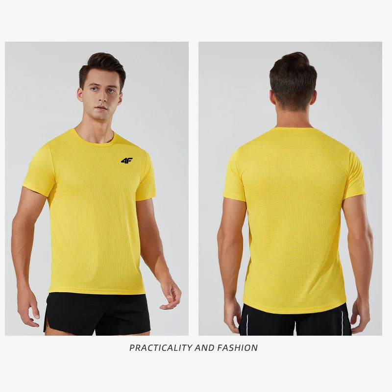 Men’s Summer Exercise T-Shirt – Breathable & Quick-Dry.