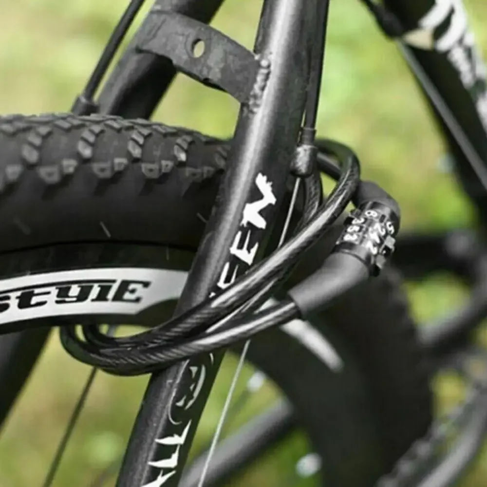 4-Digit Bicycle Security Lock – Anti-Theft Chain Padlock.