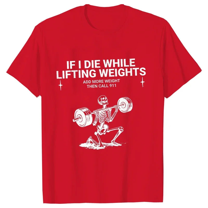 Men’s Funny Gym T-Shirt – Weightlifting Tee.