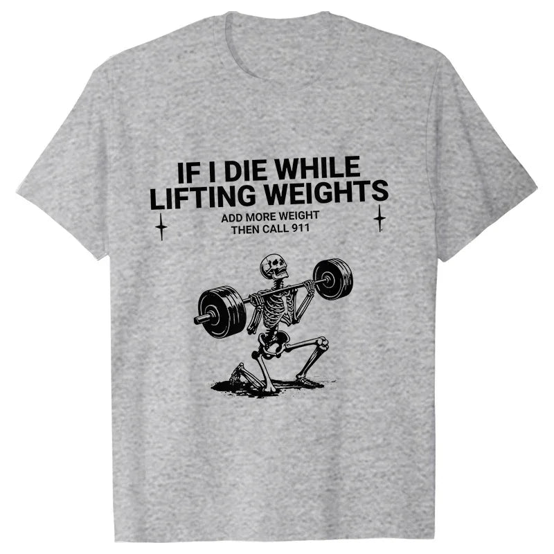 Men’s Funny Gym T-Shirt – Weightlifting Tee.