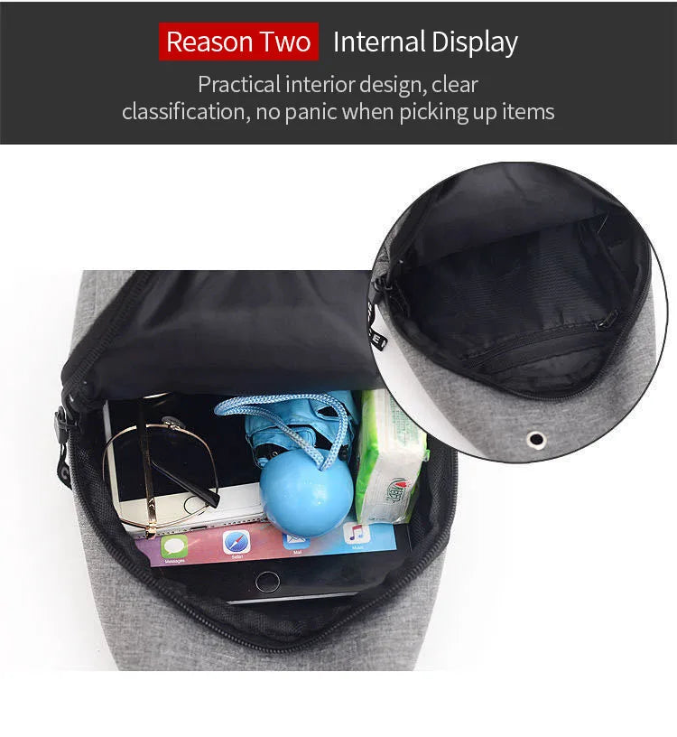 Men’s Waterproof Fanny Pack – Large Capacity.