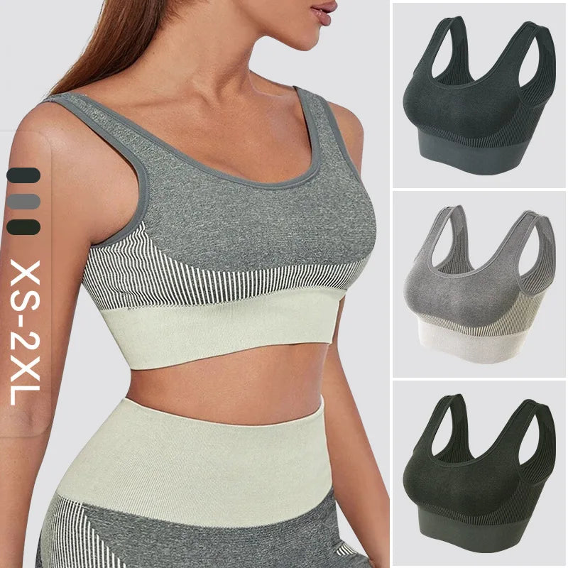 Women’s Knitted Sports Bra – Padded & Push-Up.