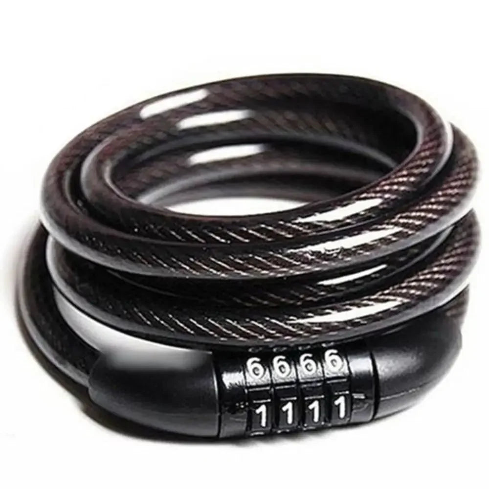 4-Digit Bicycle Security Lock – Anti-Theft Chain Padlock.