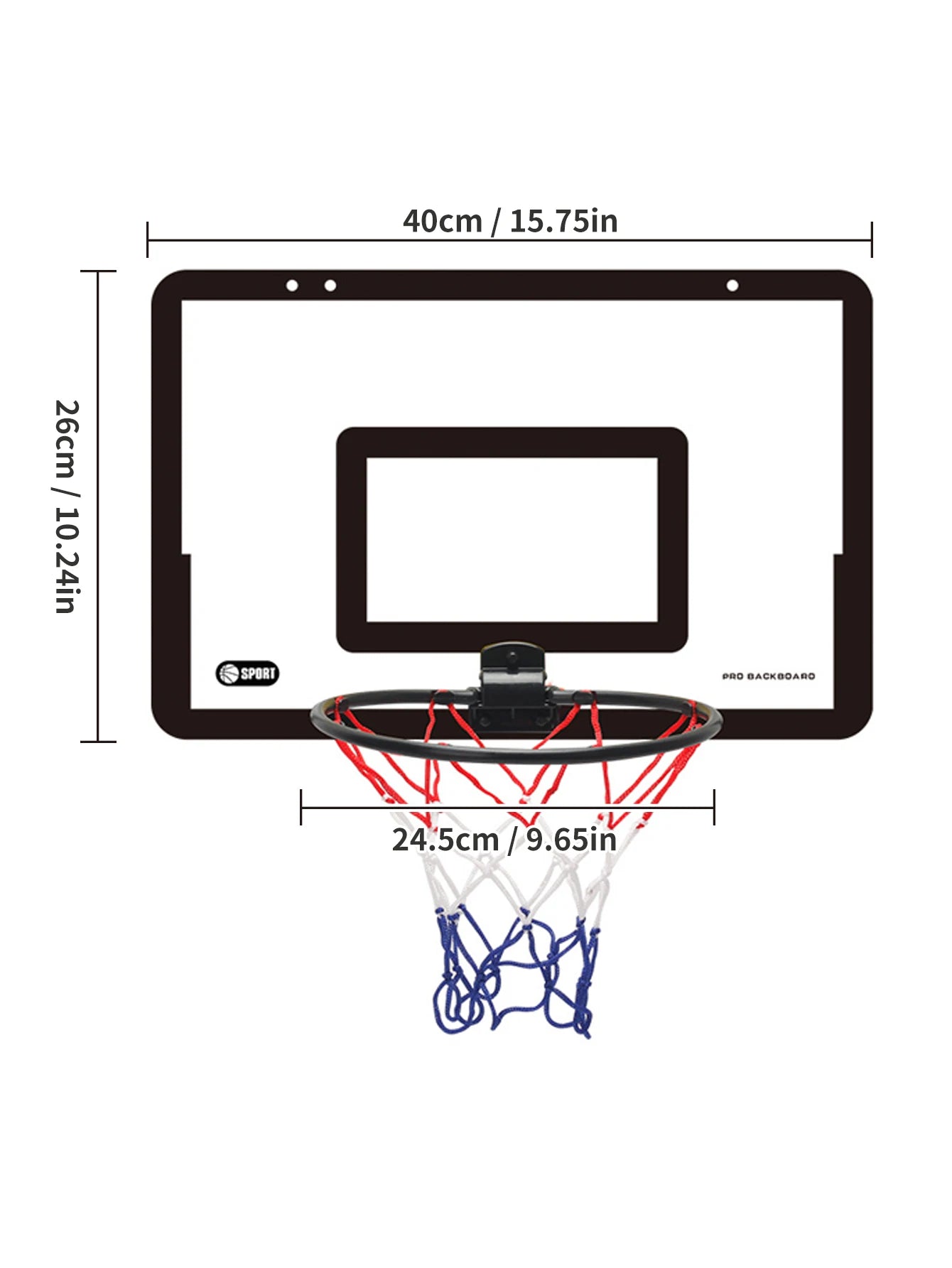 Children’s Foldable Wall-Mounted Basketball Stand – Indoor & Outdoor.