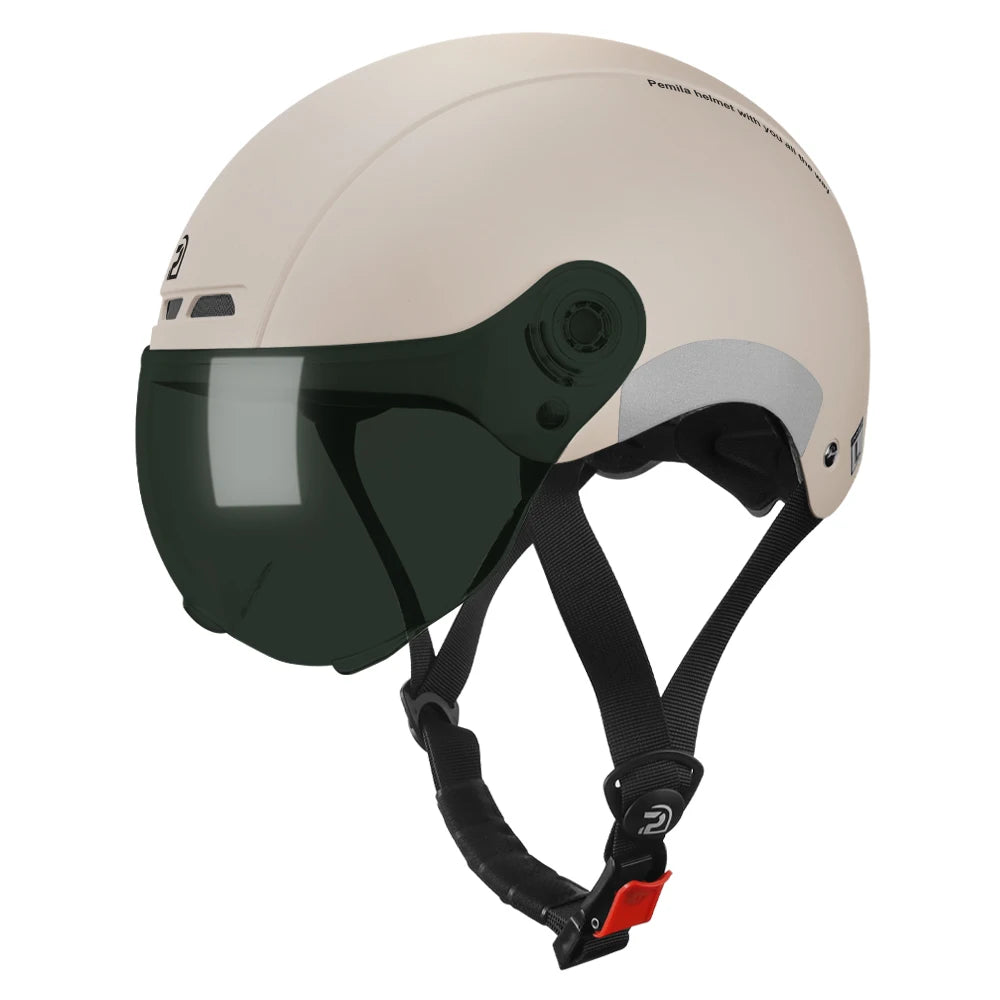 PEMILA Adult Cycling Helmet – With Goggles & Ear Protection.