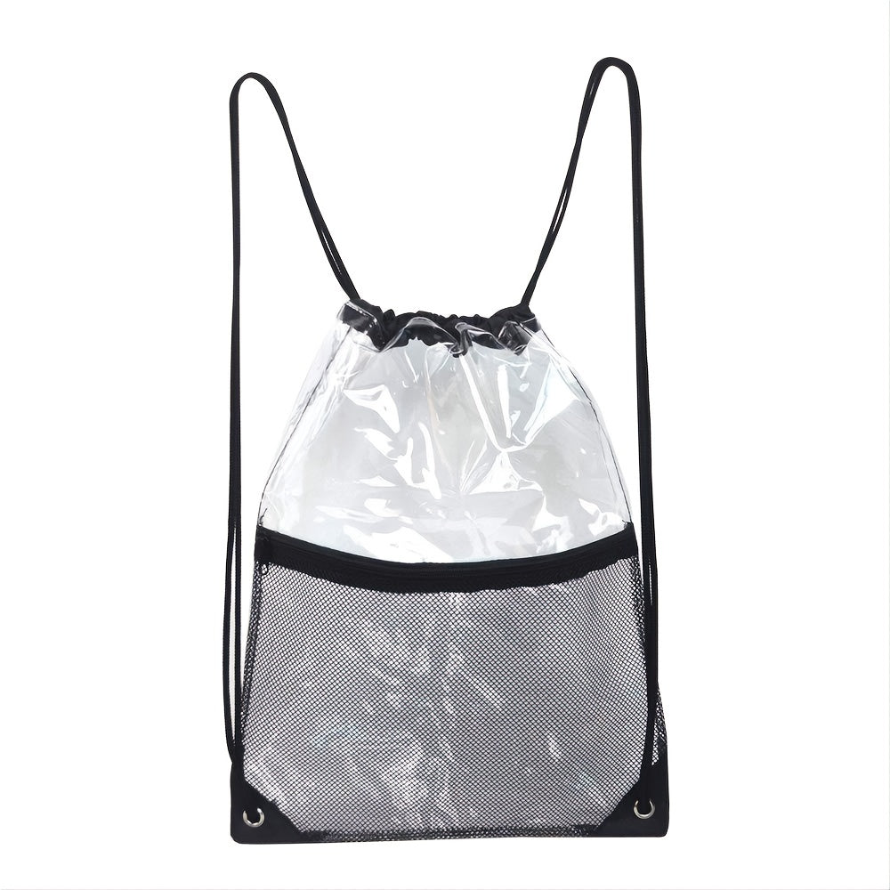 Waterproof Drawstring Backpack – Clear PVC.